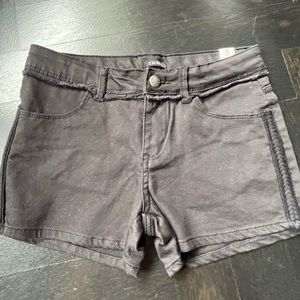 Girls size 12 denim black IKKS shorts